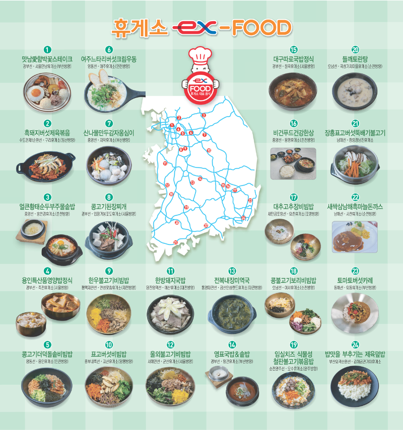 전국 휴게소 맛지도