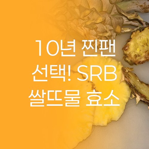 10년 찐팬의 선택! 에스알비 쌀뜨물