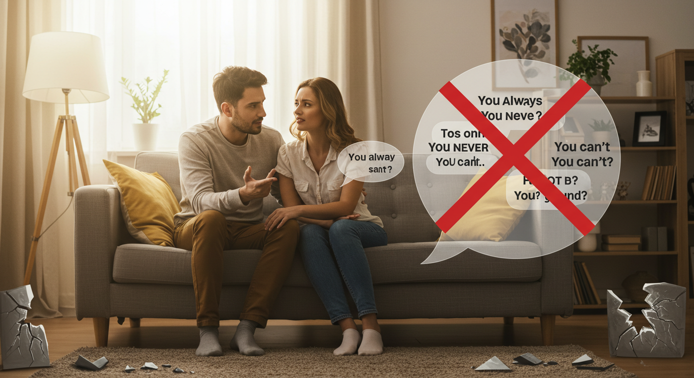 남편과 대화할 때 피해야 할 말 관련 사진