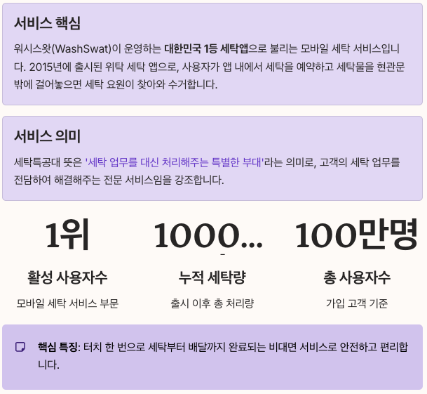 세탁특공대란 무엇인가 정리 이미지