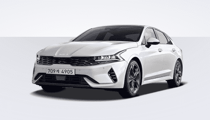 이 사진은 k5 하이브리드의 외관입니다