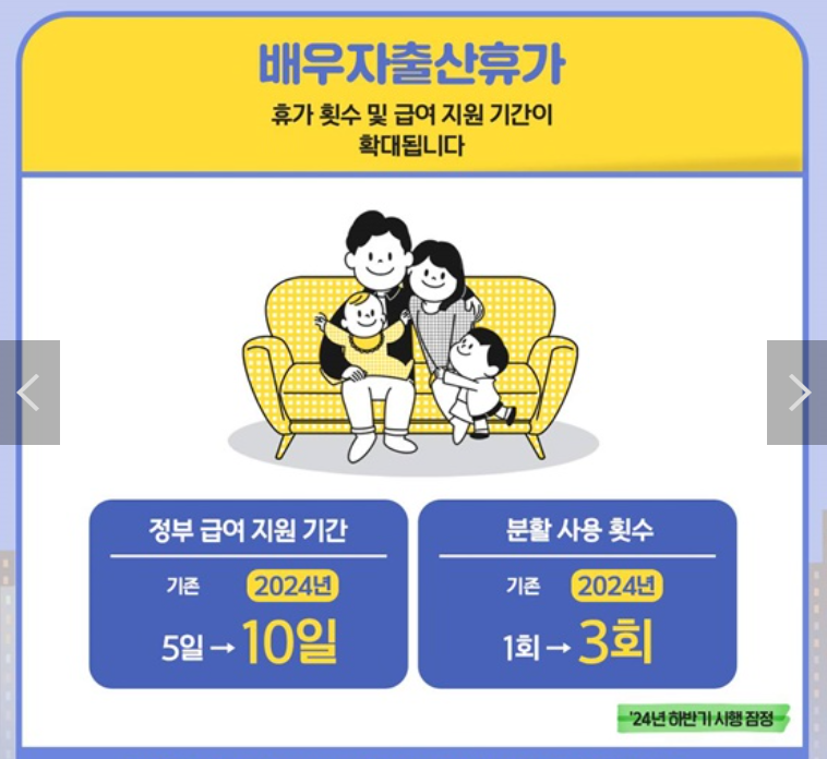 육아휴직 급여 휴직기간 신청