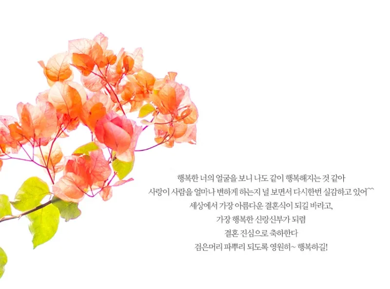 결혼축하 메세지 예문 예시 감동적인 문구_3