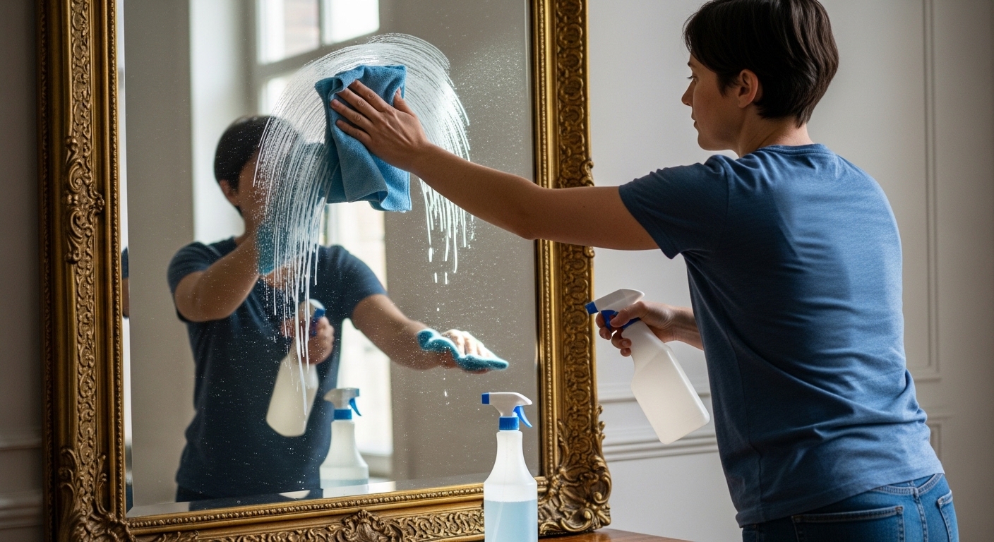 거울 청소 비법