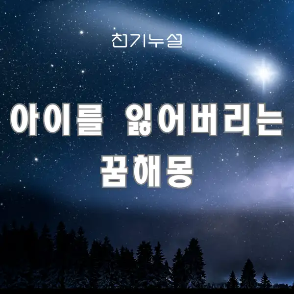 아이를 잃어버리는 꿈