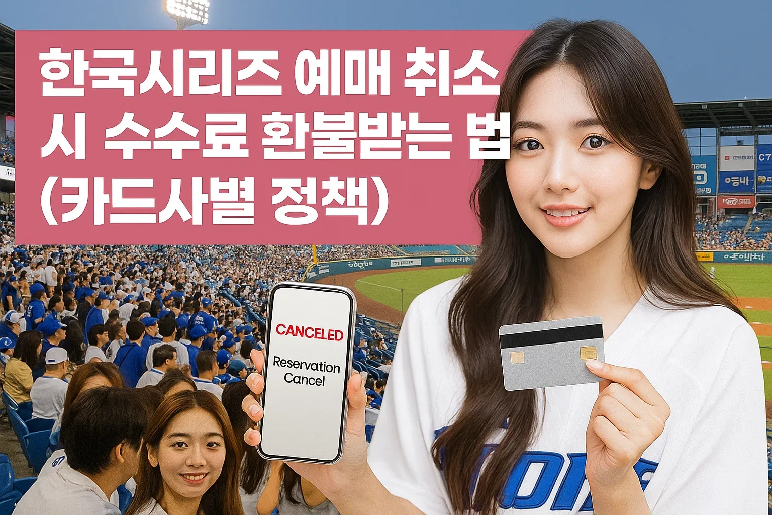 한국시리즈 예매 취소 시 수수료 환불받는 법 (카드사별 정책)
_썸네일