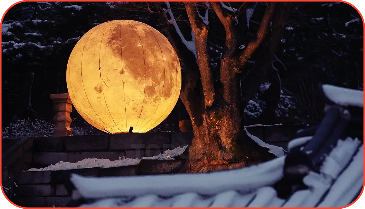 정월대보름 창경궁 보름달 모형