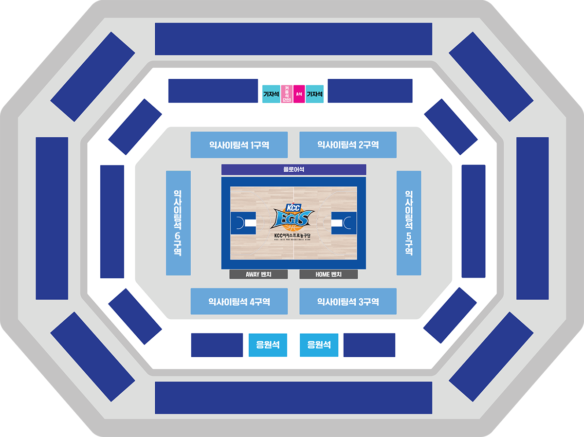 부산사직체육관 좌석배치도
