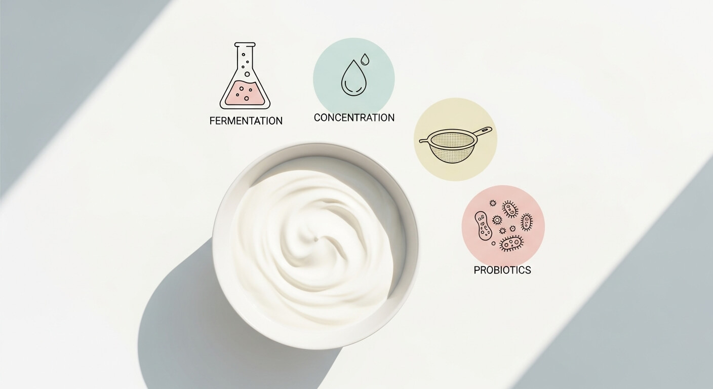요거트 제조 방식별 차이 (발효, 농도, 유산균)