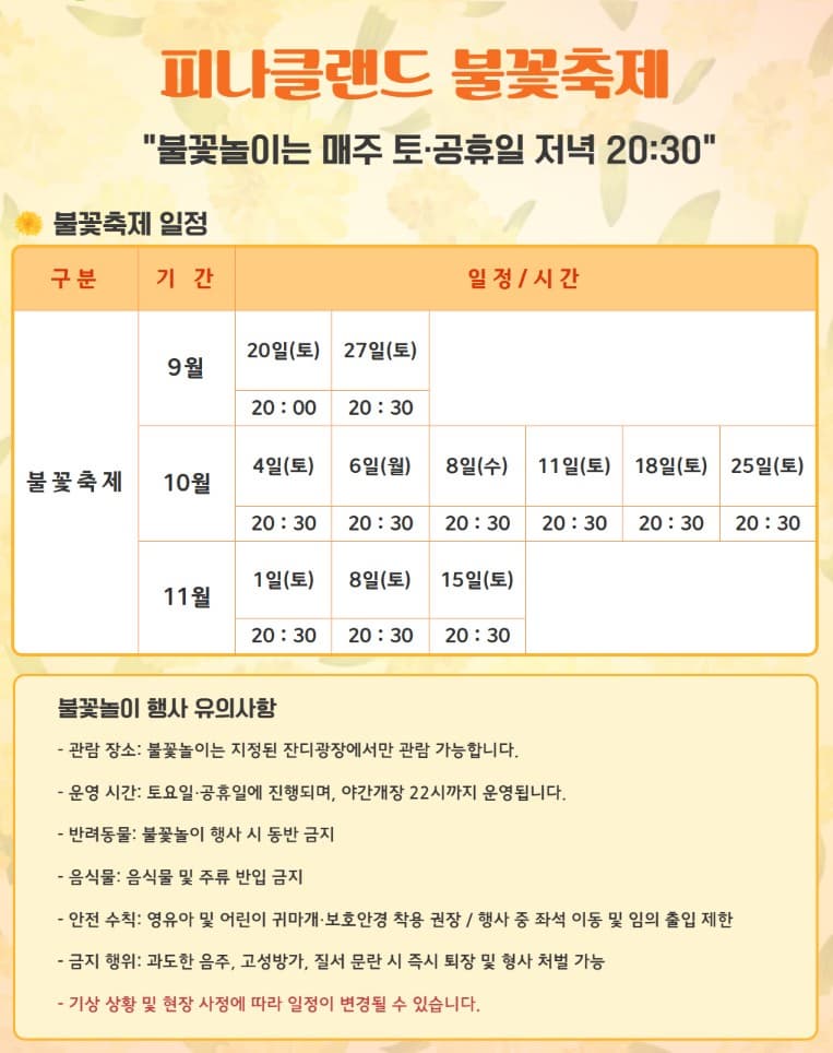 🌷 2025 피나클랜드 완벽 가이드