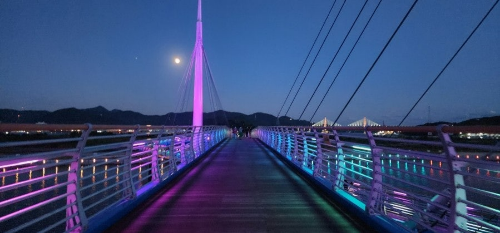 마산합포수변공원 야경 사진