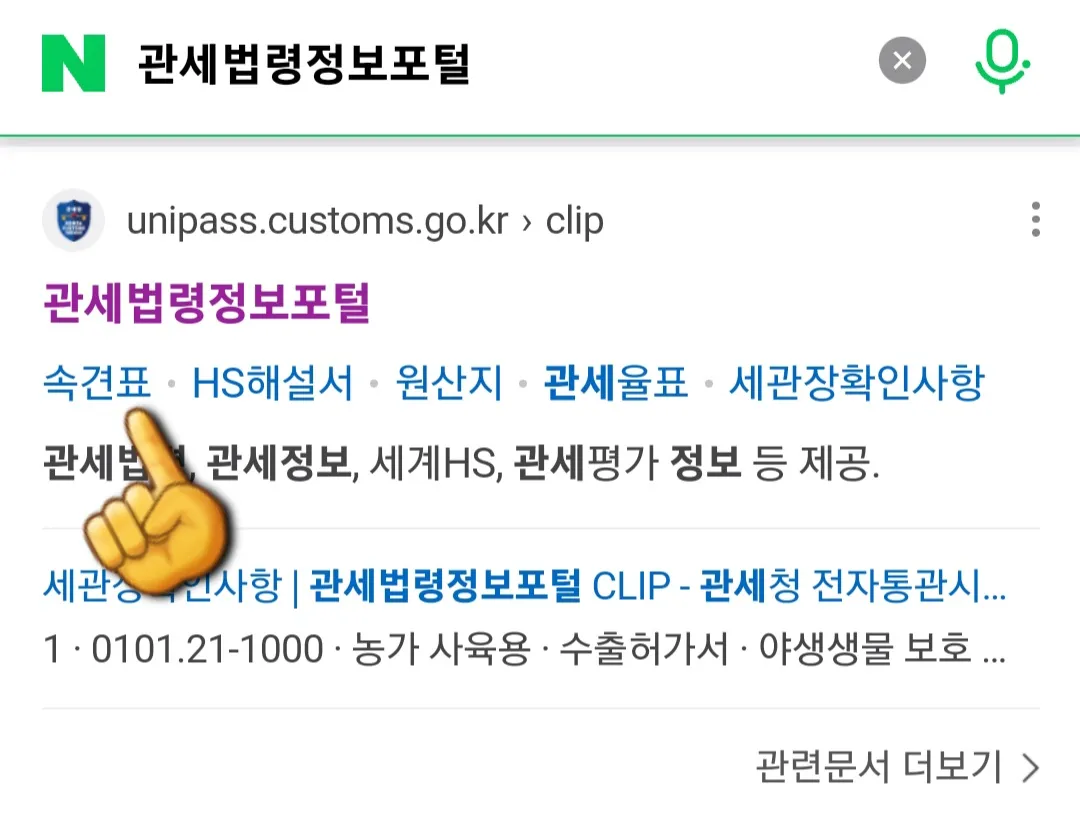 HS코드-조회-방법-안내-먼저-네이버,-다음,-구글-포털사이트-검색창에-관세법령정보포털을-입력하고-검색합니다.