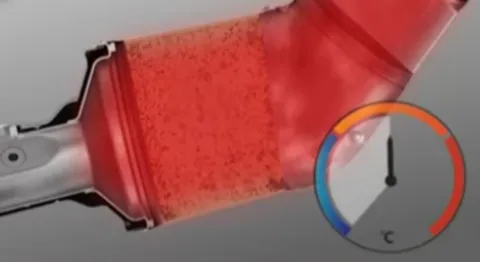 DPF 재생 시 온도