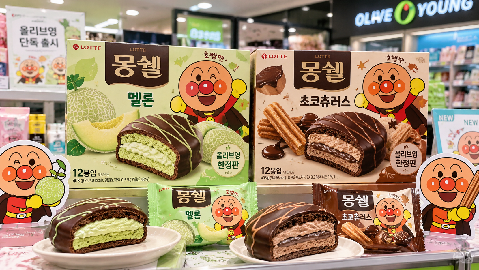 올리브영 한정! 호빵맨 몽쉘 지금 바로 가야 하는 이유
