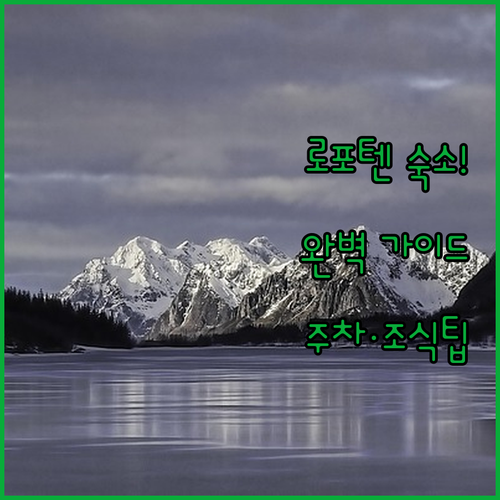 노르웨이 어촌 마을 로포텐 숙소 종류..