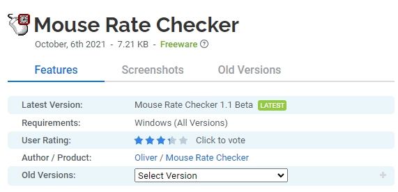 Mouse-Rate-Checker