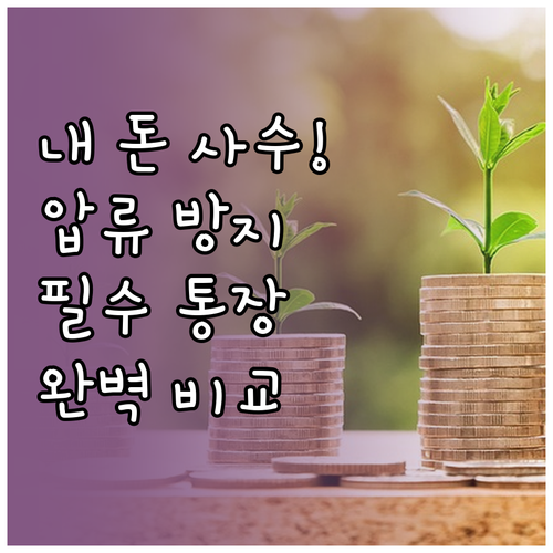 압류방지 통장과 일반 생계비 계좌 상..