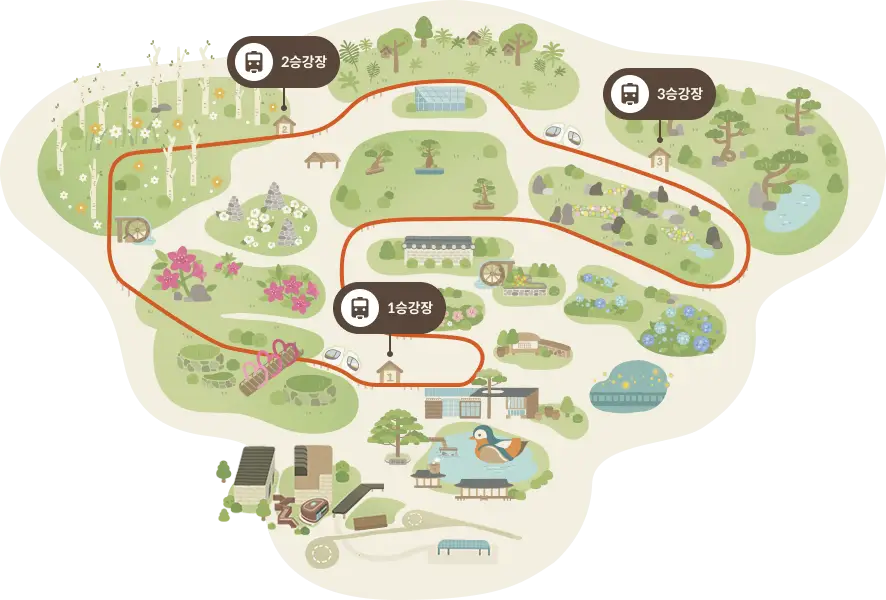 화담숲 모노레일 구간