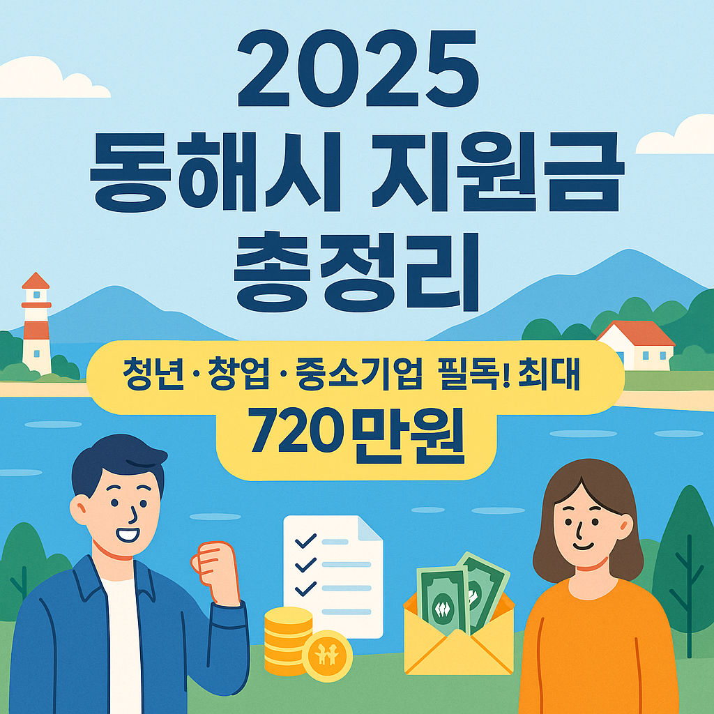2025 강원특별자치도 동해시 지원금 총정리 ❘ 청년·창업·중소기업 필독!