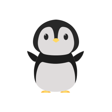 포토샵 움직이는 펭귄 캐릭터