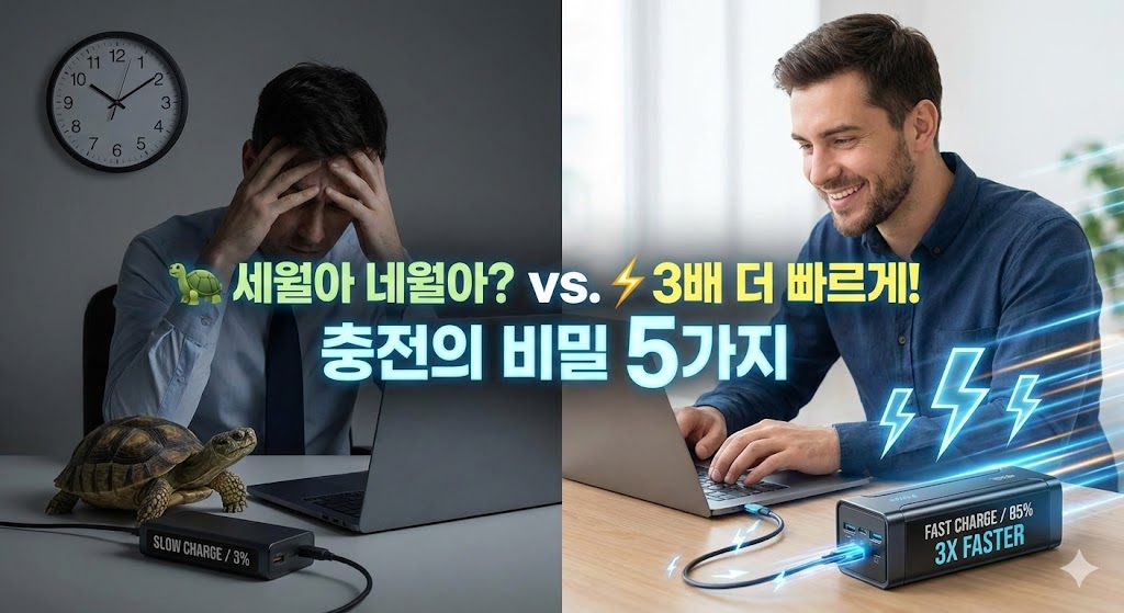노트북 보조배터리 충전