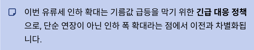유류세 인하