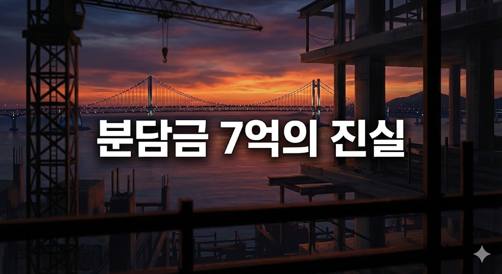 광안대교가 보이는 남천 삼익비치 재건축 현장과 분담금 7억의 진실이라는 텍스트 썸네일