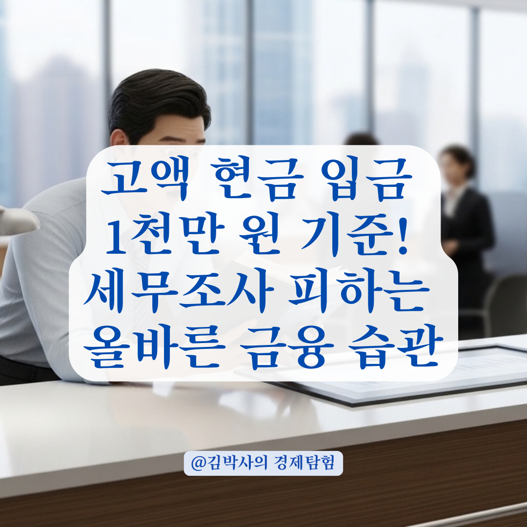 고액 현금 입금 시 금융당국 자동 보고되는 기준 금액은?