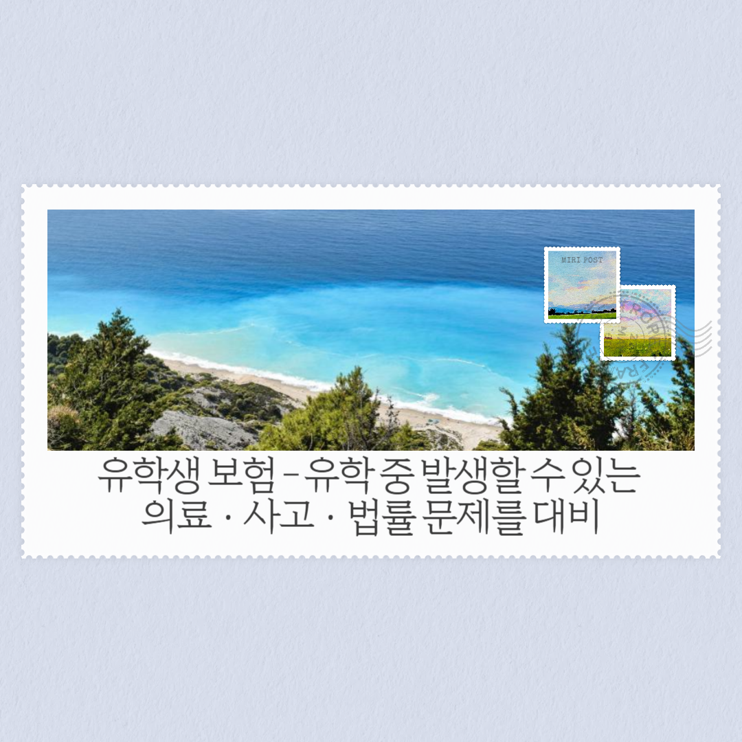 유학생 보험 - 유학 중 발생할 수 있는 의료·사고·법률 문제를 대비