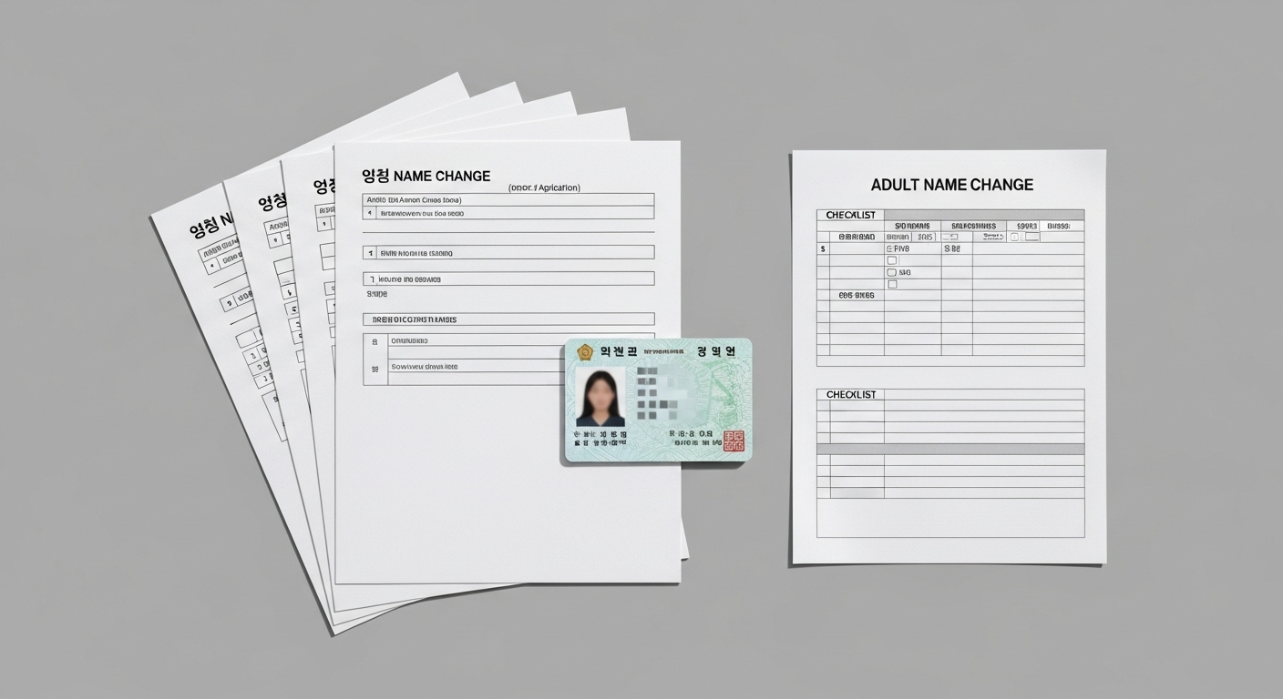 성인 개명 시 필수 제출 서류는?