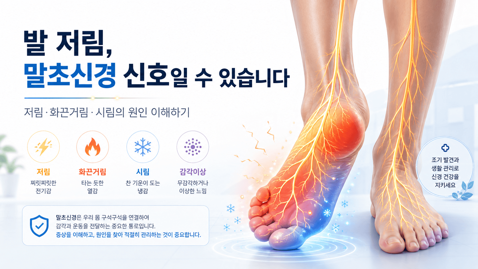 발저림 말초신경 신호가능성