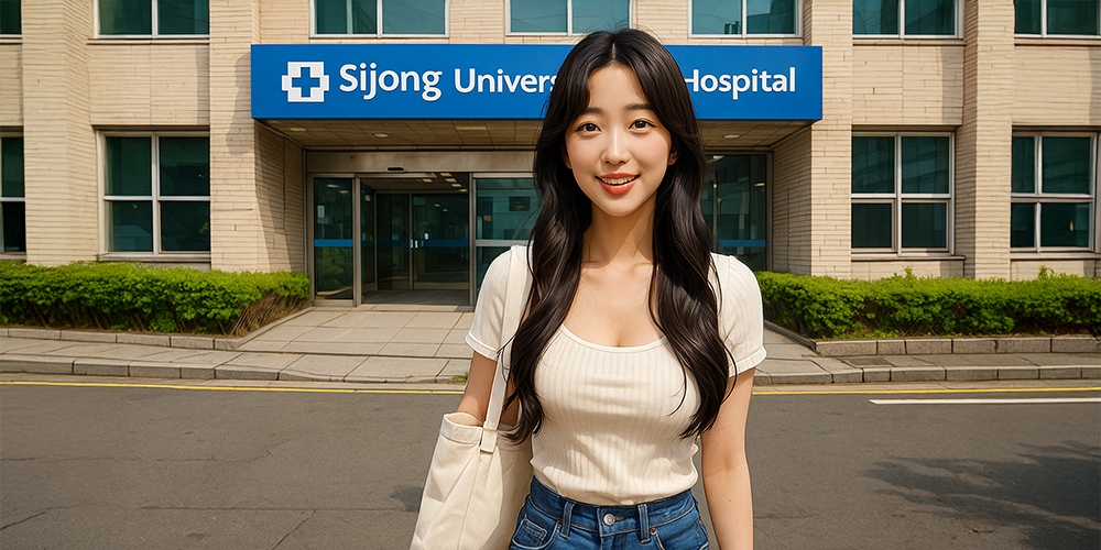 병원에 가는 사람