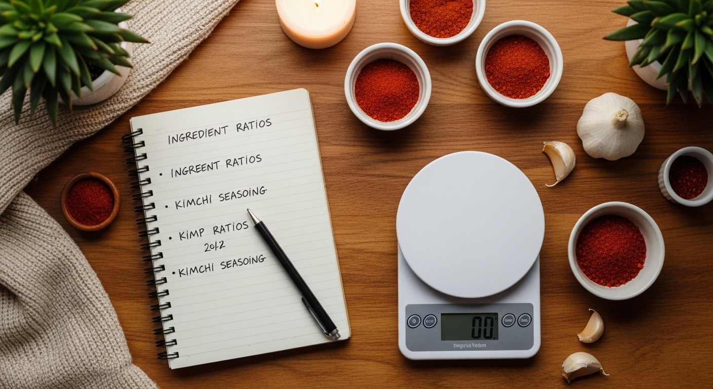 김장김치 20kg 양념 비율