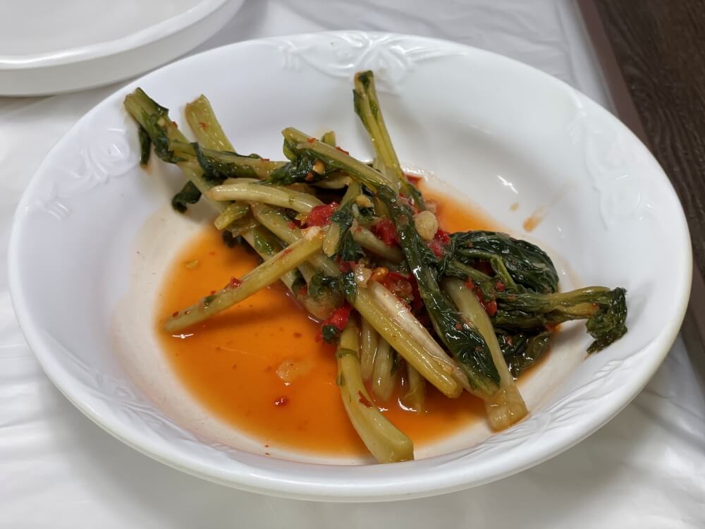 공항메밀국수-열무김치