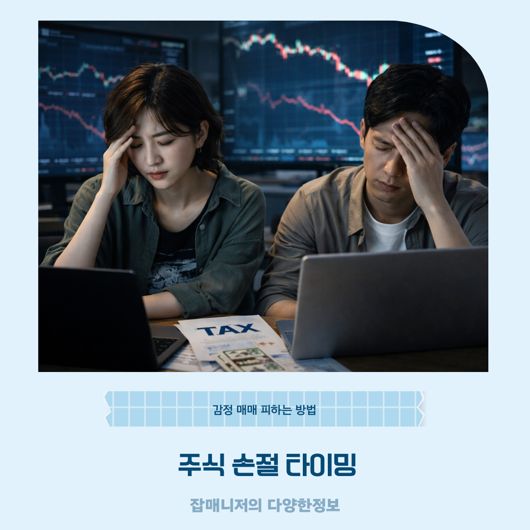 주식 손절 타이밍, 감정 매매 피하는 방법