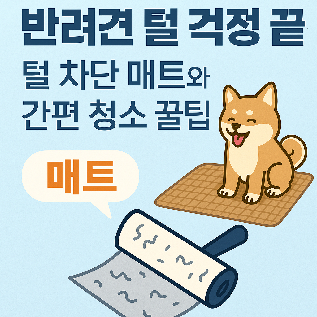 털 차단 매트와 간편 청소 꿀팁