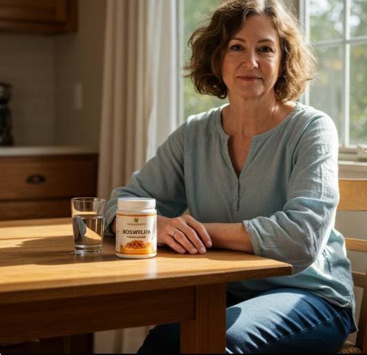 보스웰리아 효능 관절 건강, 관절염으로 고생하는 중년 여성 사진
