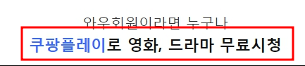 쿠팡 플레이