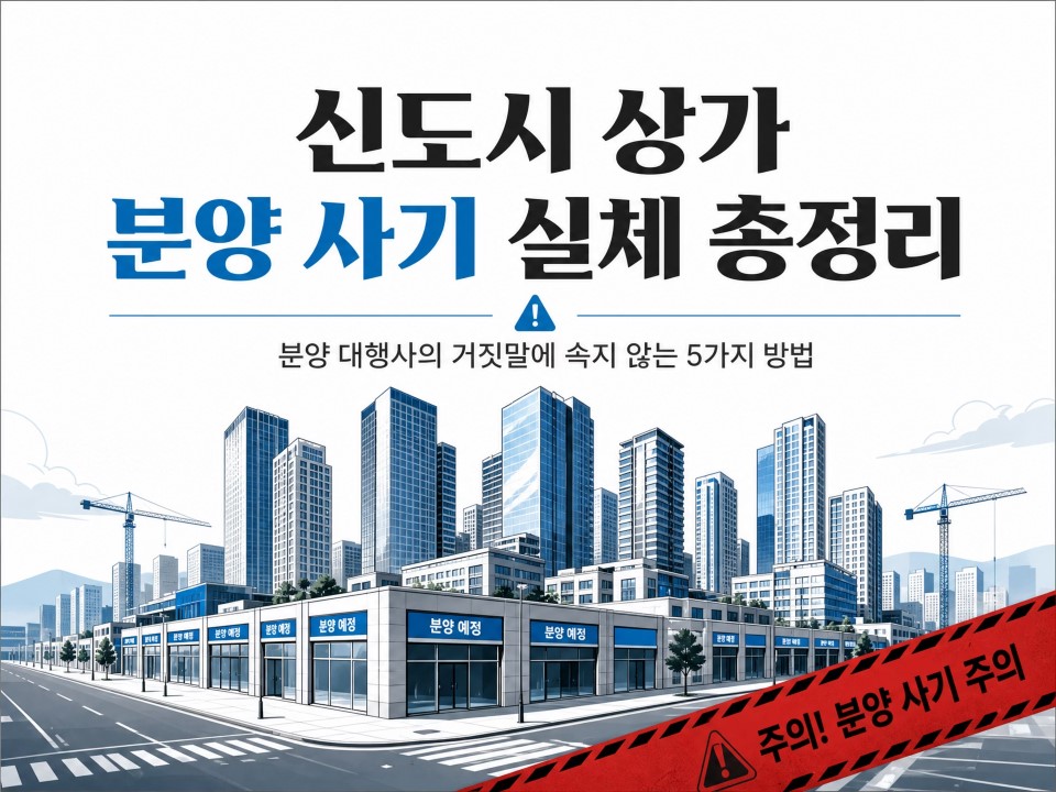 신도시 상가분양실체 총정리1
