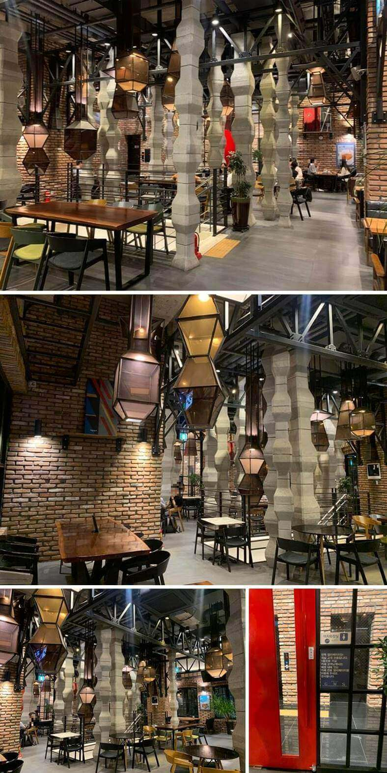 2인 테이블과 3~8인 자리