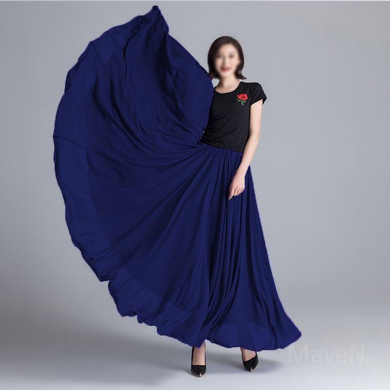 한국무용풀치마 연영과입시복 의상 워십복 스커트 현대무용 연습복 공연복