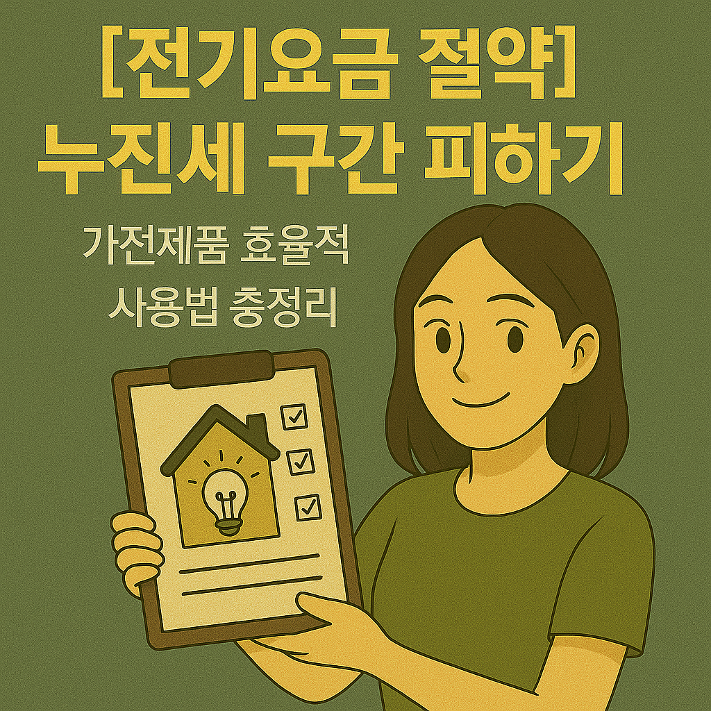 [전기요금 절약] 누진세 구간 피하기 ｜ 가전제품 효율적 사용법 총정리