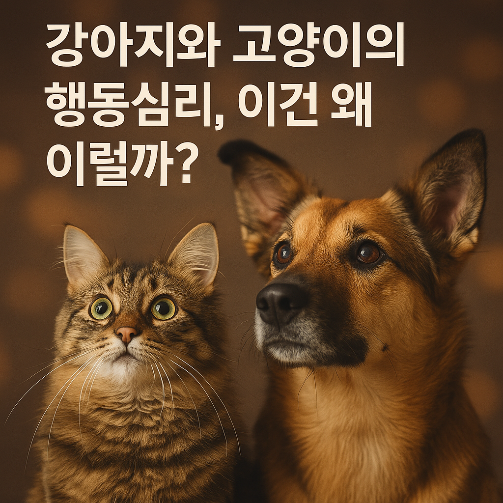 강아지와 고양이의 행동심리