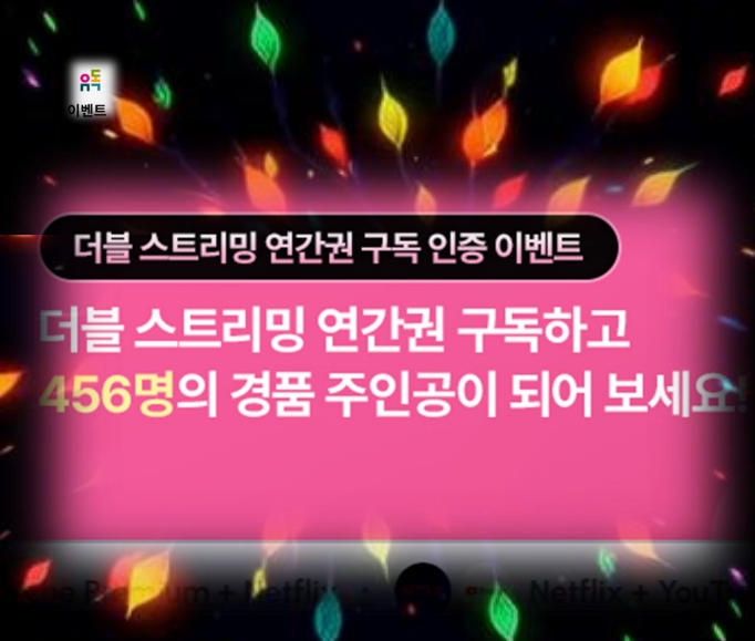 넷플릭스 OTT 맞춤 유독 할인