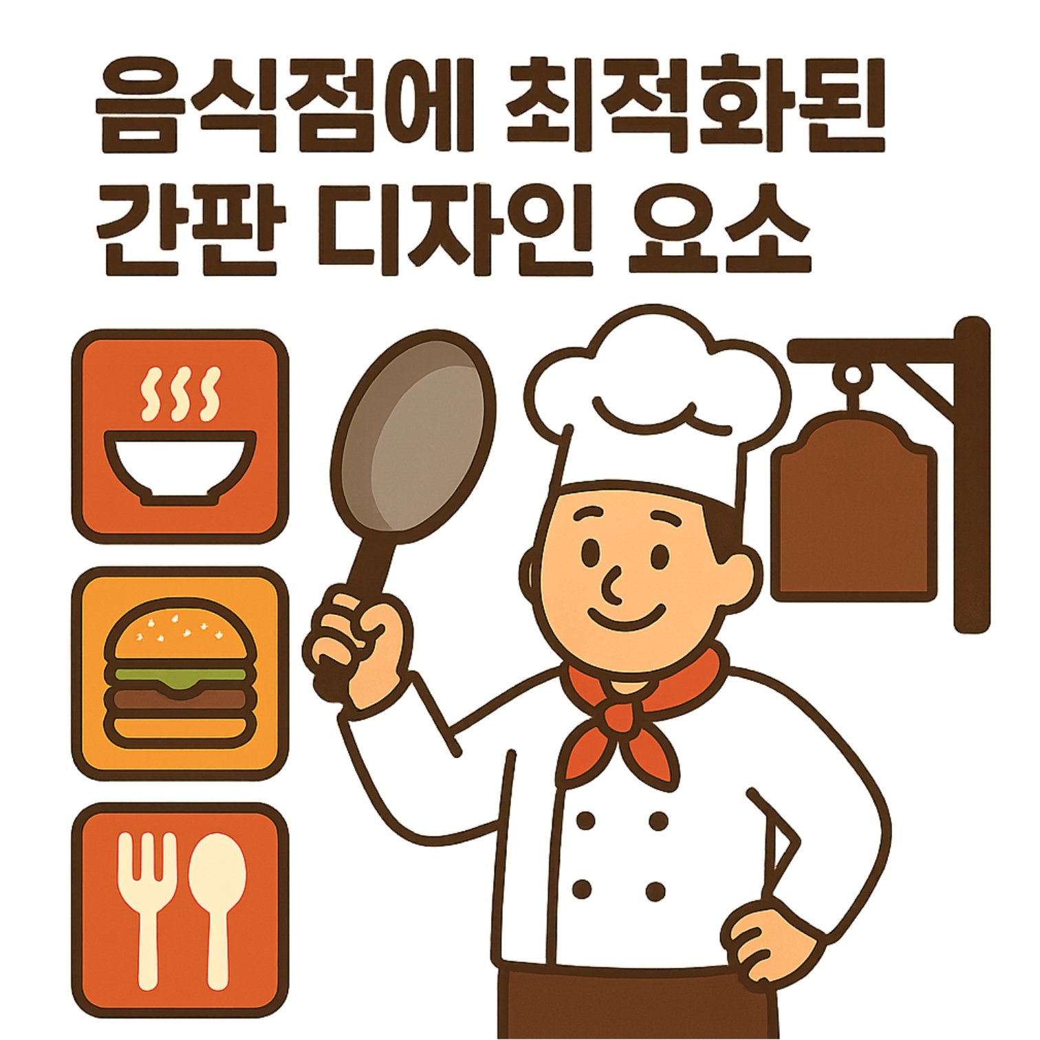 음식점에 최적화된 간판 디자인 요소