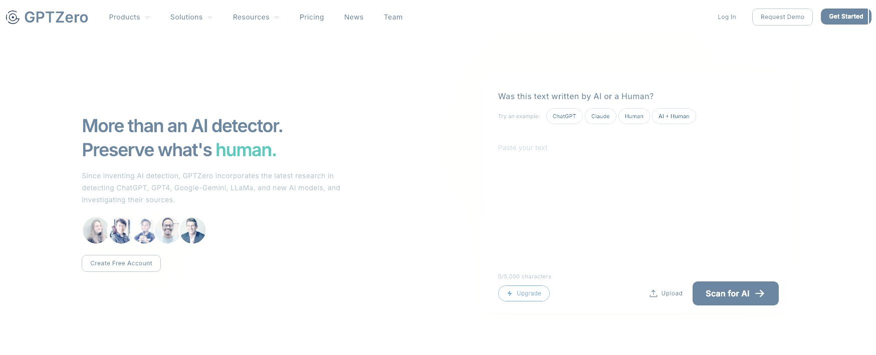 GPTZero-AI생성콘텐츠-감지특화