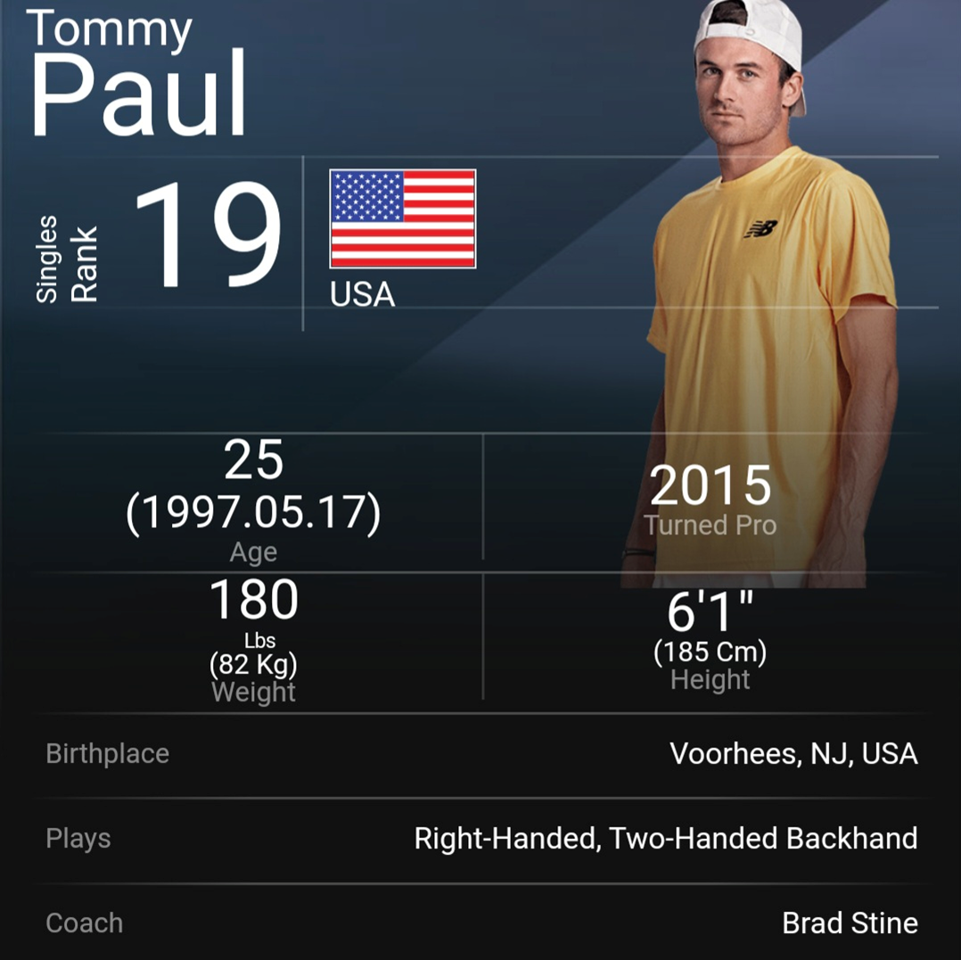 토미 폴_ATP홈페이지