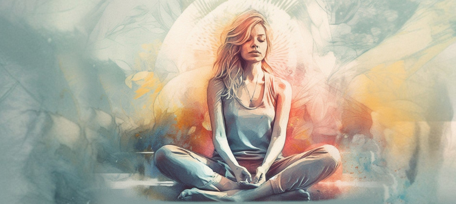 명상하는 사람의 이미지