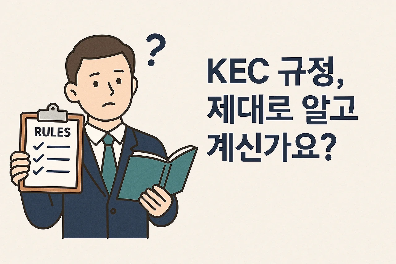 KEC 규정, 제대로 알고 계신가요?
