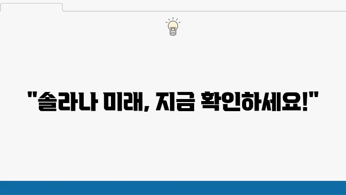 솔라나 코인의 전망 2024 2030년